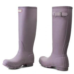 HUNTER tall purple rain boots